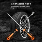 Инструмент для чистки автомобильных шин, приспособление для удаления сломанного камня, крючок для чистки шин