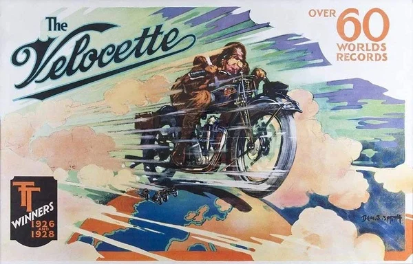 

Velocette Motorcycle Retro tin sign nostalgic ornament metal poster garage art deco bar cafe shop