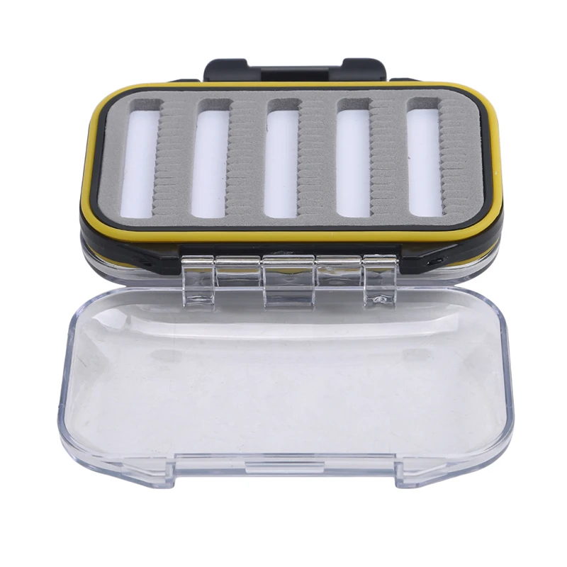 Double Side Waterproof Pocket Fly Fishing Box Slid Foam Insert 170 Flies US | Дом и сад