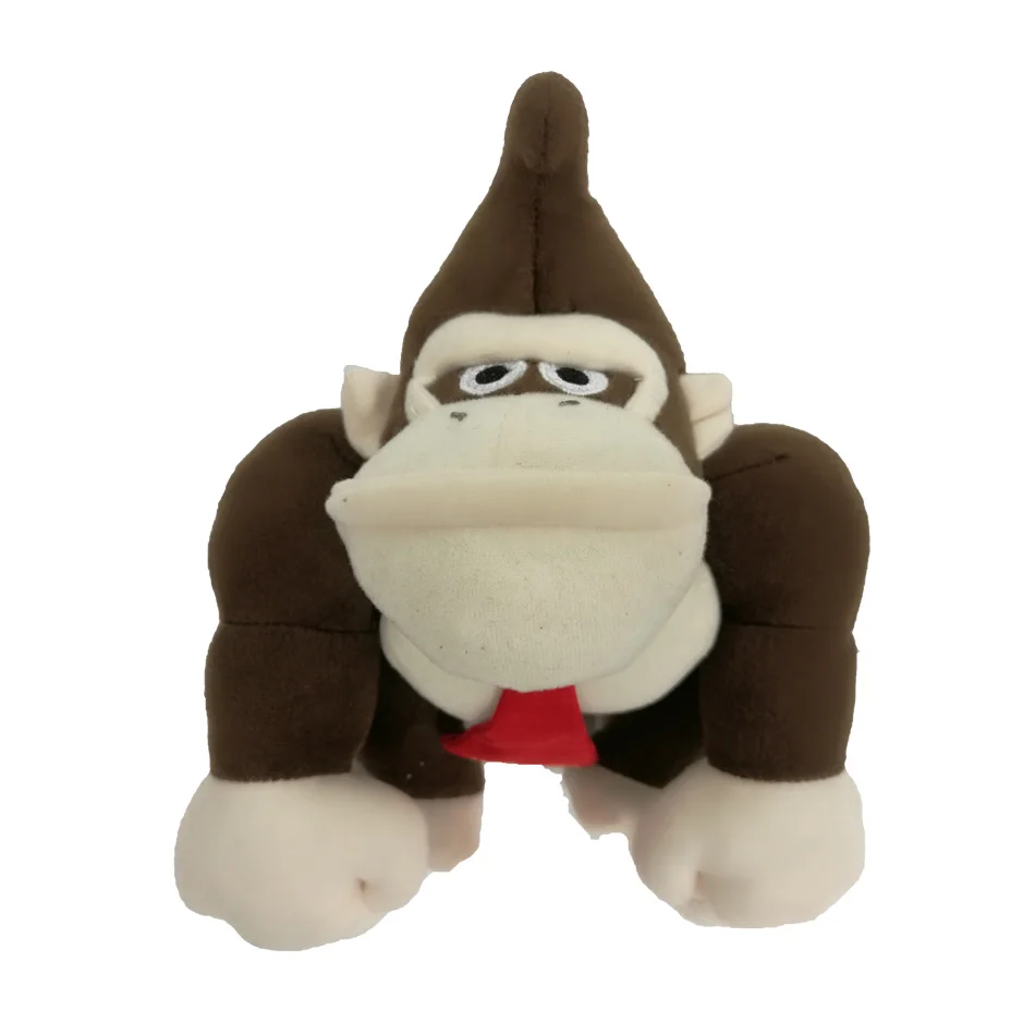 27 см Super Mario Bros Monkey Donkey Kong Мультяшные Плюшевые игрушки Аниме Peluche мягкие куклы подарок для детей