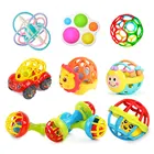 Детские игрушки для детей 0-12 месяцев, Мягкие Детские Прорезыватели, погремушки, ручной звонок, резиновые игрушки, развивающие игрушки для малышей, развивающие игрушки для малышей