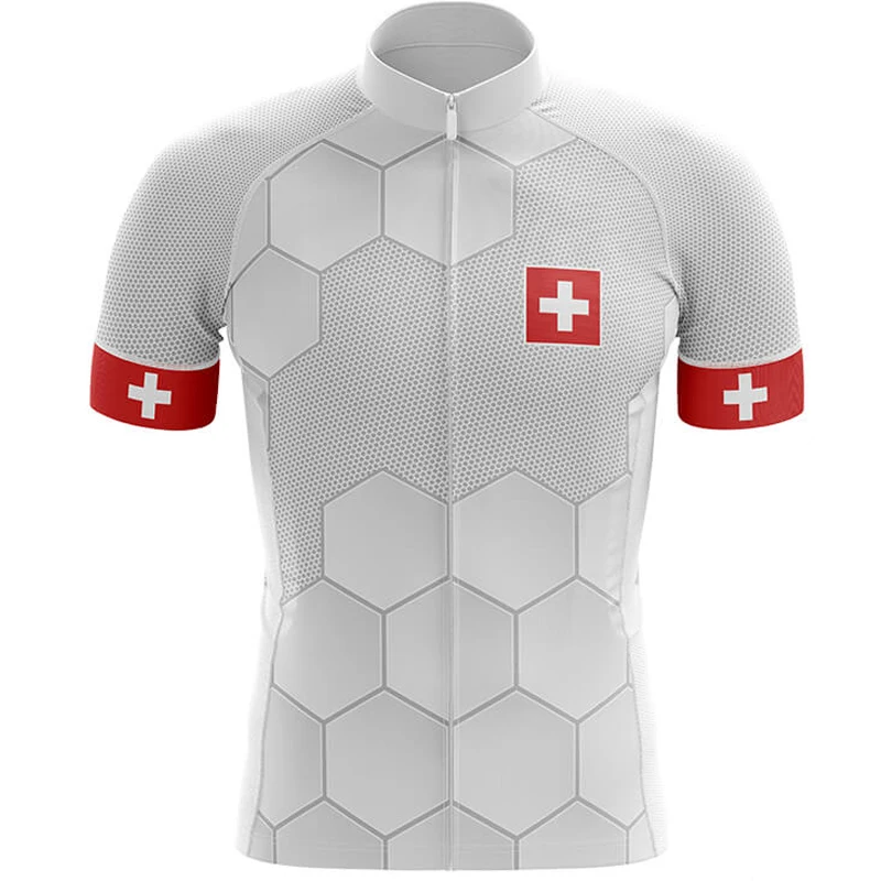 New Summer Cycling jersey Set Switzerland Bicycle Clothing Maillot Ropa Ciclismo MTB Bike Clothes Sportswear Suit | Спорт и