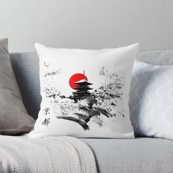 

Kyoto Japan Old Capital Printing Throw Pillow Cover Fashion Waist Sofa Hotel Cushion Decorative Throw Pillows not include