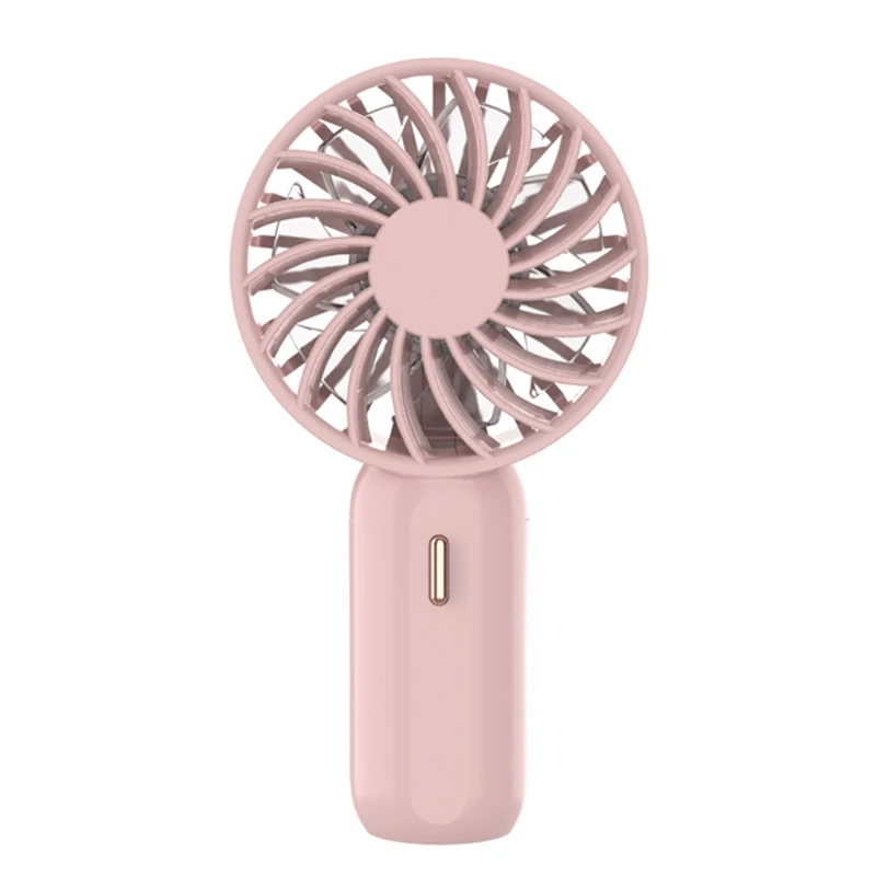 

Portable Fan Mini Handheld Fan With Battery USB Fan 3 Speed USB Cable Powered for Travel Office Room Household