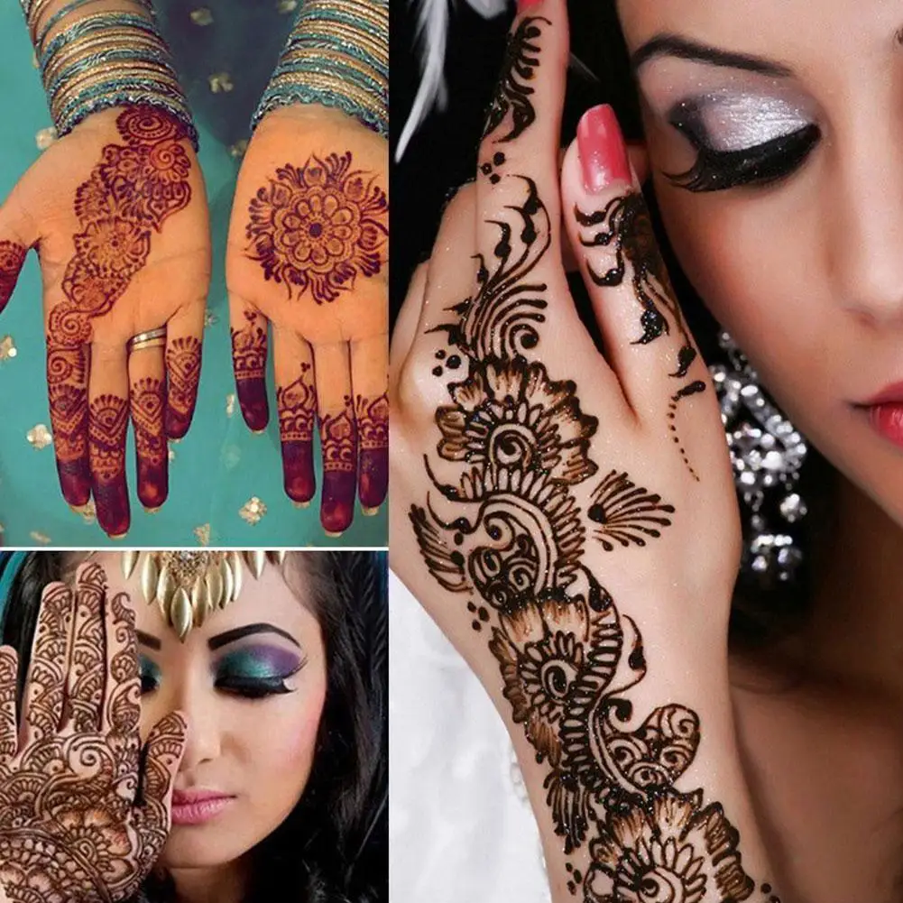 

25g Henna Black Tattoo Paste Indian Body Paint Waterproof Body Art Cream