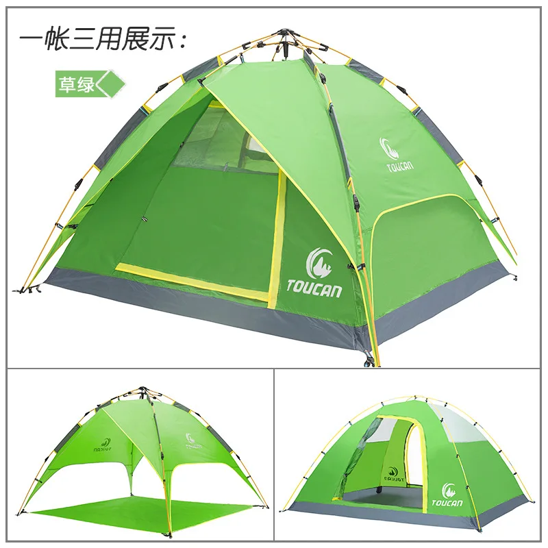 4 человек двойные слои большой палатка Зонт Тип на открытом воздухе