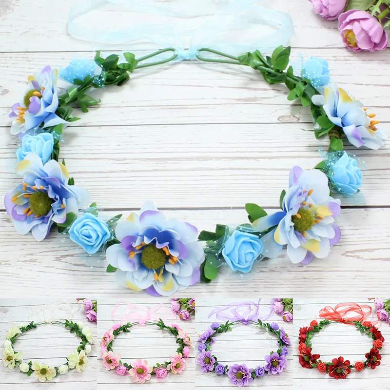 Женская повязка на голову с цветком вишни |