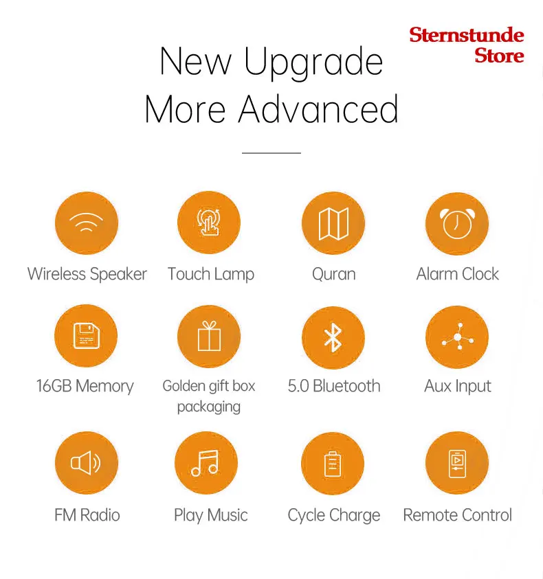 

Portable Quran Lamp Bluetooth Night Light Muslim Home Accessories Ramadan Lantern Islamic Gift Koran Speaker With Azan Clock