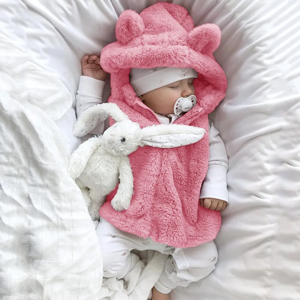 Одежда для маленьких мальчиков и девочек жилет теплый зимний детский пальто без