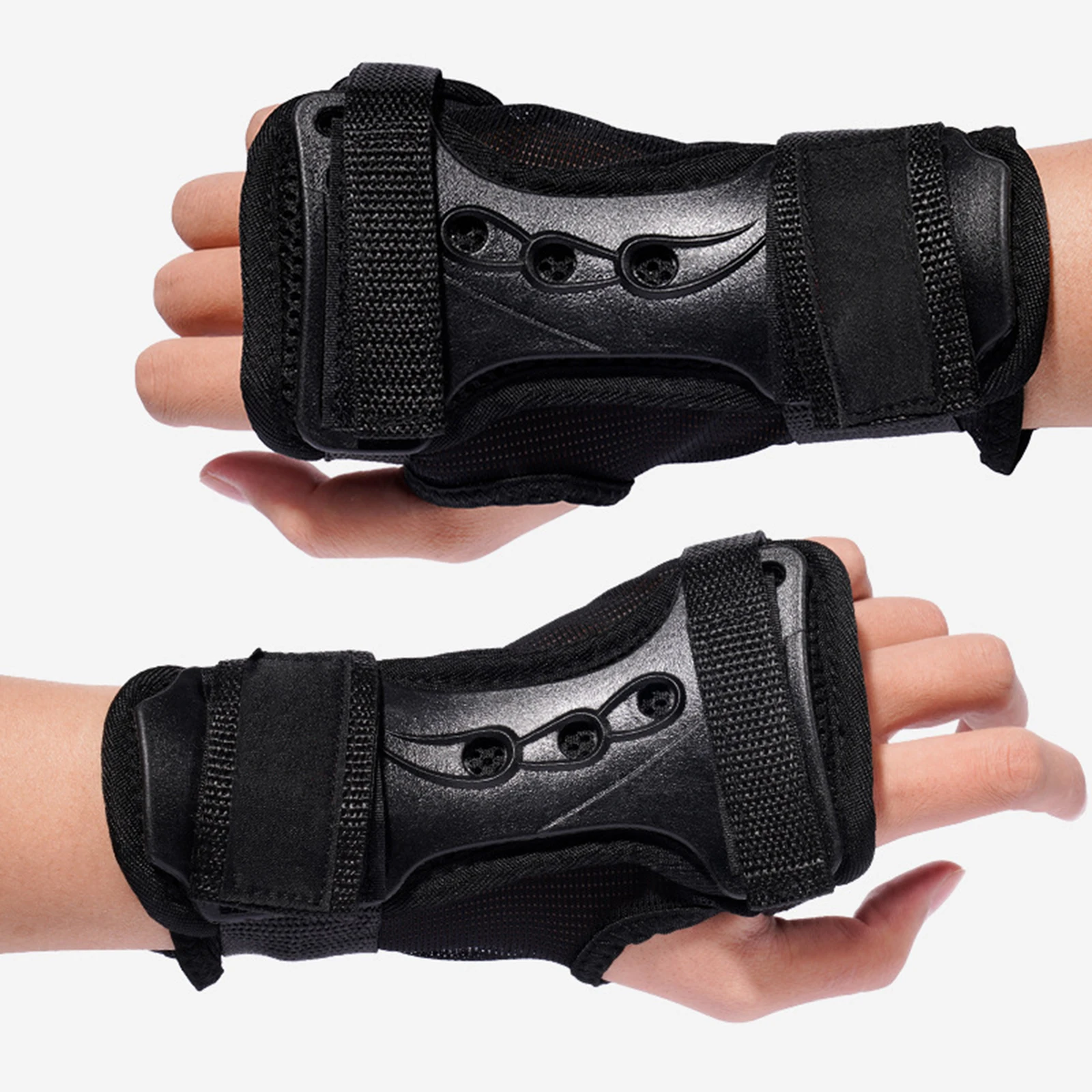 

1 Pair Adjustable Wrist Guards Support Ski Protective Gear Glove Winter Warm Snowboard Gloves Cycling Gloves Guard Pad Brace