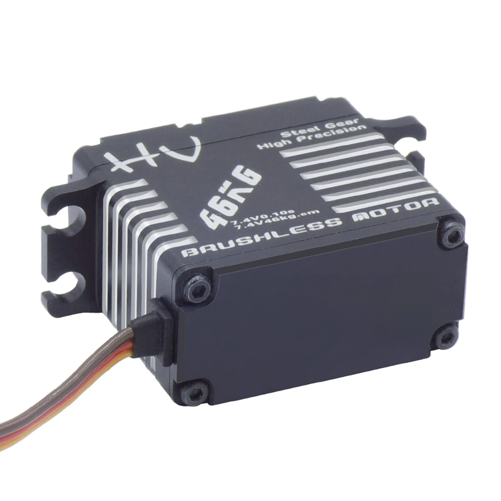 BLS-HV7146MG JX-Servo a prueba de agua, engranaje de acero Digital CNC completo est&aacute;ndar sin escobillas, 46KG, para coche, cami&oacute;n, oruga, helic&oacute;ptero, Robot teledirigido-5
