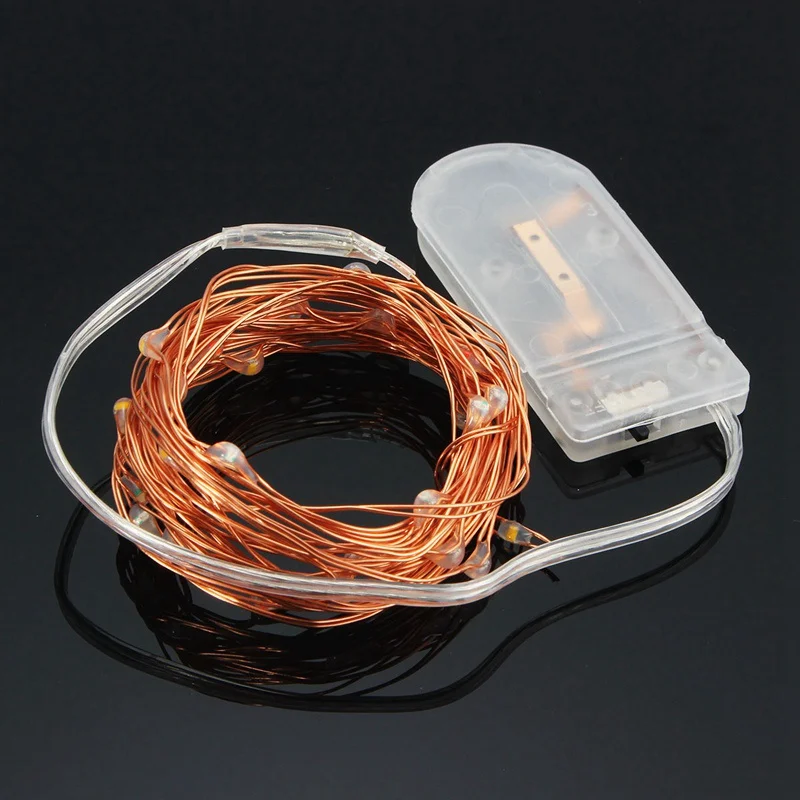 Светодиодный строки Водонепроницаемый 2 м/3 м/4 м Батарея Мощность работает