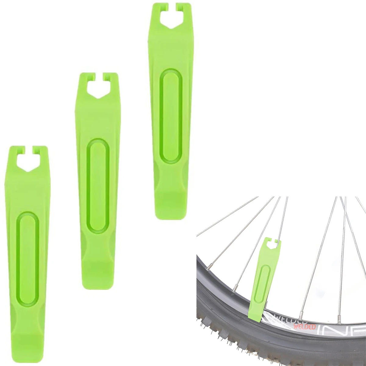 

DK 3pcs bike Bicycle Tire Lever Lightweight Tire Pry Bar Crowbar MTB Bike Wheel Repairing Tool Tire Opener Remover Bicycle Tools