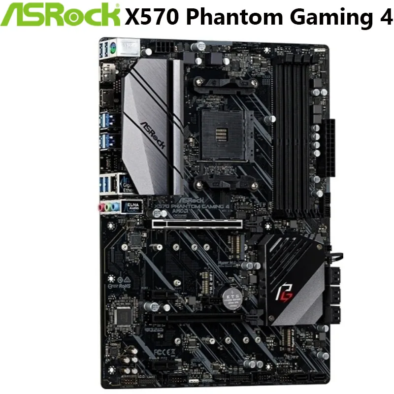 Verkauf ASRock X570 Phantom Gaming 4 Motherboard Buchse AM4 DDR4 128G SATA3, 2 Ultra M.2 USB 3,1 VGA Desktop ATX Computer Neue