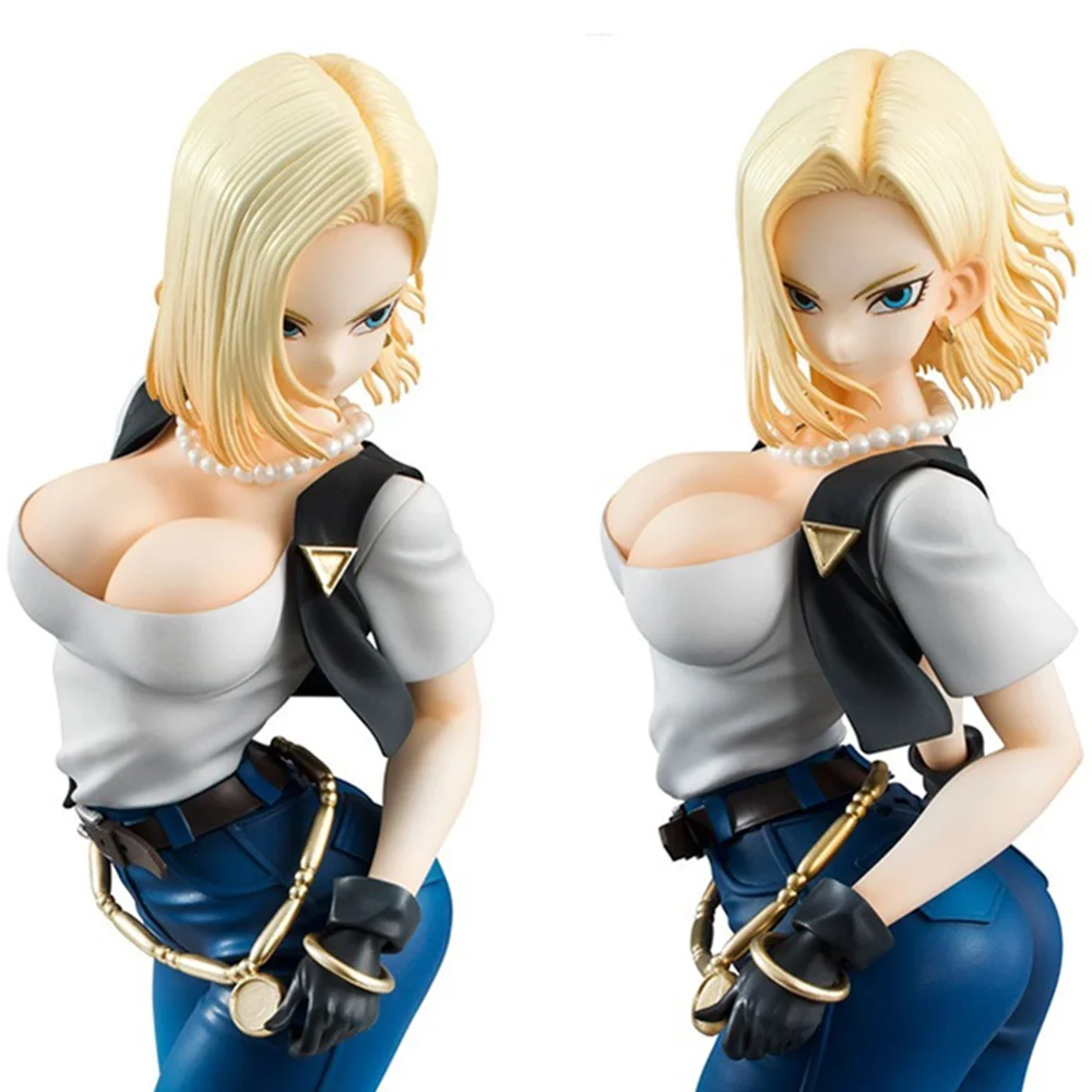Фигурка аниме Драконий жемчуг Z на Android 18 привлекательная девушка игрушки лазурит