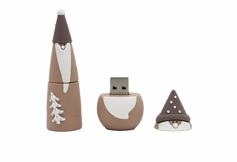 JASTER Рождественский usb-кабель с Санта-Клаусом, флеш-накопитель, 4 ГБ, 8 ГБ, 16 ГБ, 32 ГБ, 64 ГБ, USB креативный дизайн, u-диск, карта памяти