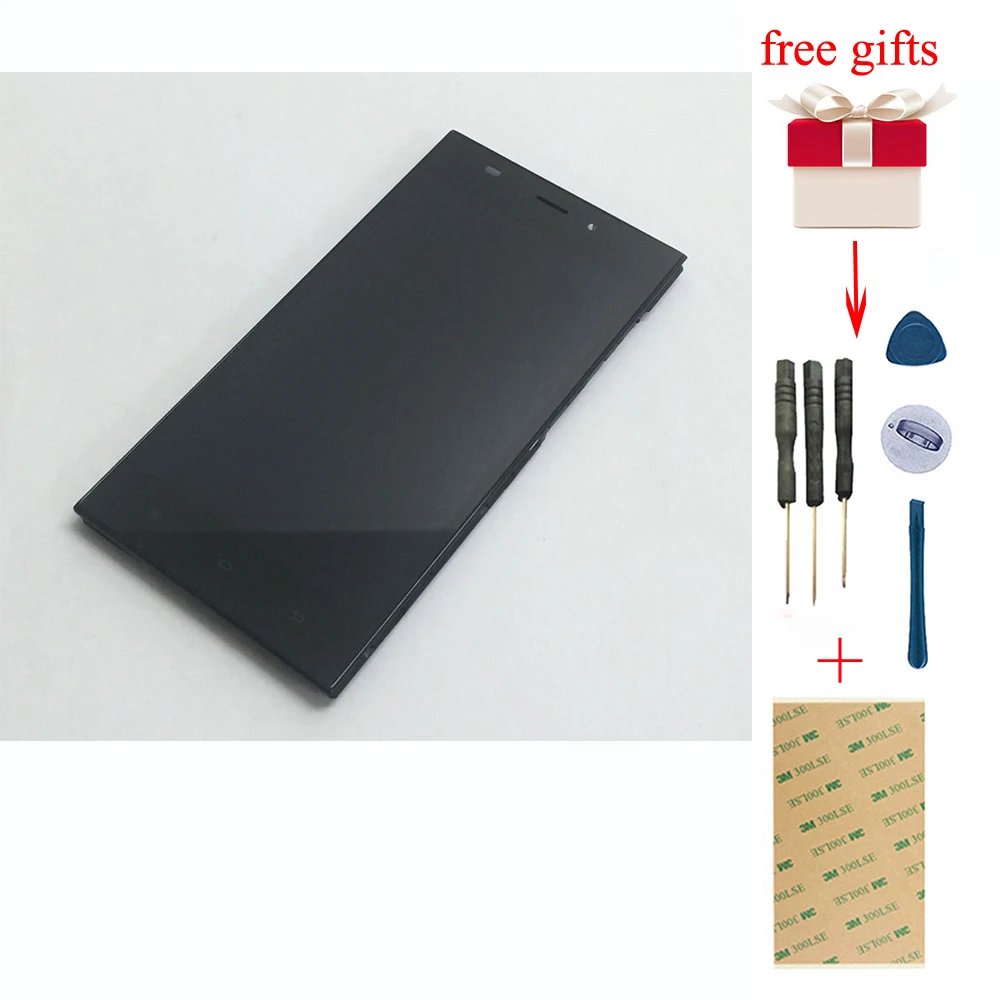 ЖК дисплей для Xiaomi 3 экран M3 LCD Touch MI Mi3 сенсорный в сборе рамка (версия WCDMA)|touch screen