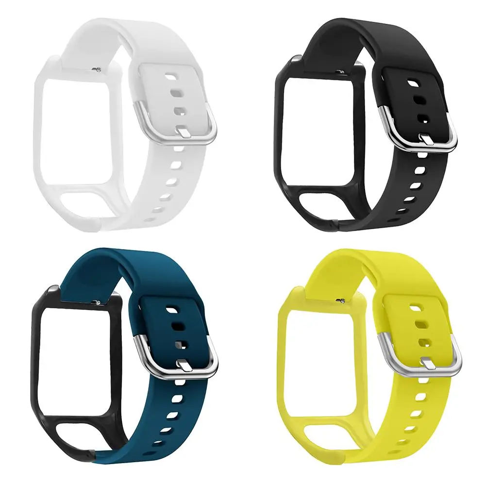 Для TOMTOM Runner 2 3 силиконовый сменный ремешок для часов Смарт-часы аксессуары для TOMTOM Adventurer Series Spark Series