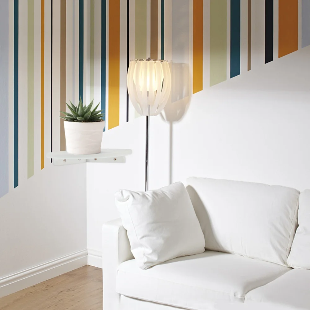 

Wooden Corner Wall Hanging Rack Organizer Home Decor Storage Wall Shelf