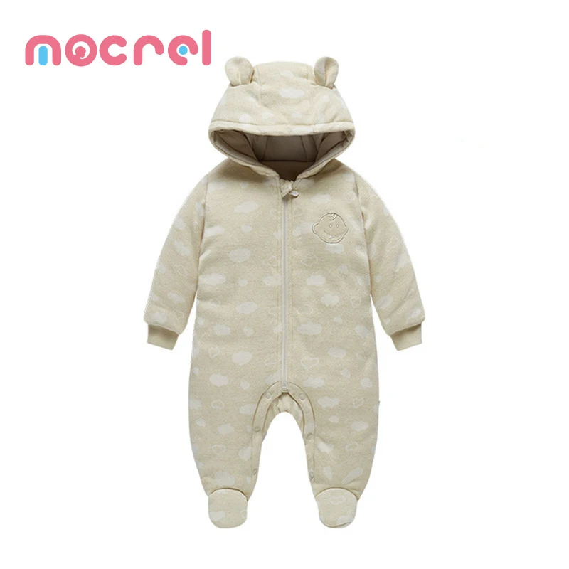 

Детская Пастельная цветная хлопковая одежда, детская одежда для восхождения, теплые комбинезоны с сумкой для ног, Комбинезоны для детей, од...