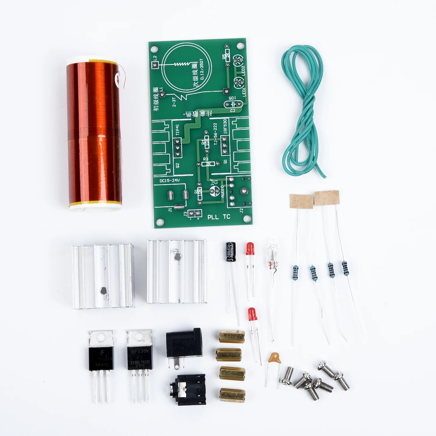 Мини Катушка Tesla для DIY 15 Вт комплект плазменных динамиков электронные детали с