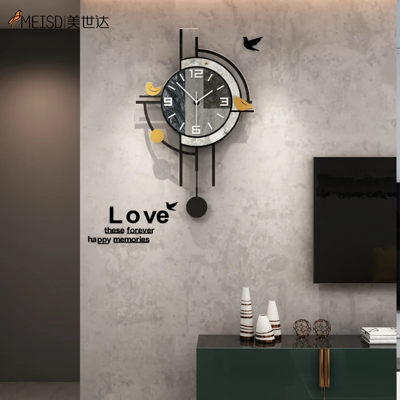Современные часы MEISD креативные кварцевые винтажный настенный плакат домашний