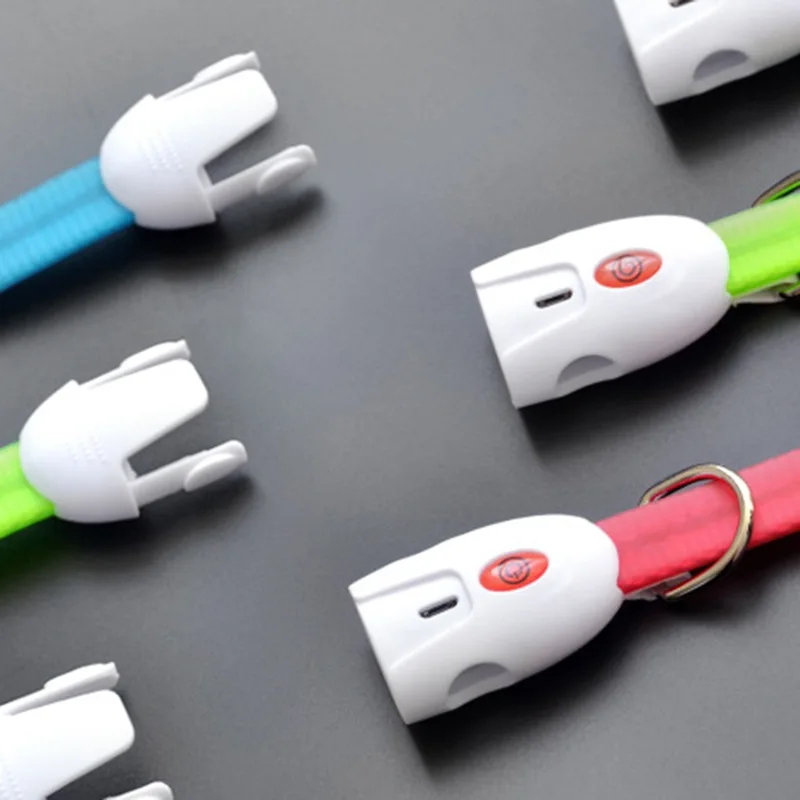 

LED Light Dog Collar USB Rechargeable Glowing Night Dog Collars Luminous Safety Pets Dog Collar For Small Dogs