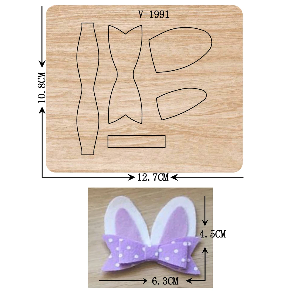 

New Bow wooden dies cutting dies for scrapbooking Multiple sizes V-1991