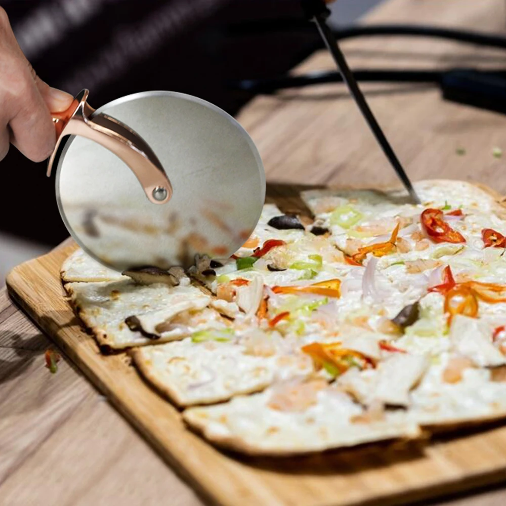 Колесо для пиццы EHZ резак из нержавеющей стали пищевых продуктов гладкое