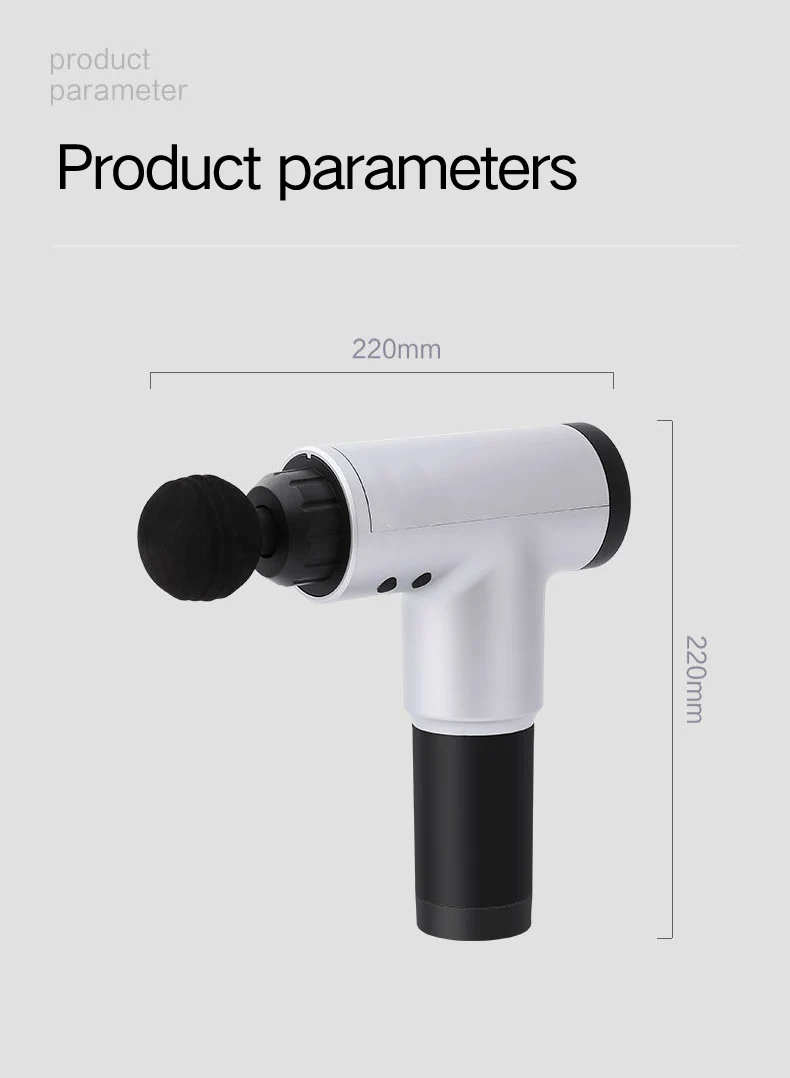 Электрический массажер для мышц с 4 головками 2000 мА терапевтический массажный