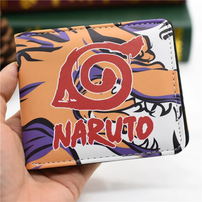 Аниме Кошелек Naruto косплей мультфильм Sasuke Gaara Akatsuki студенческий короткий кошелек