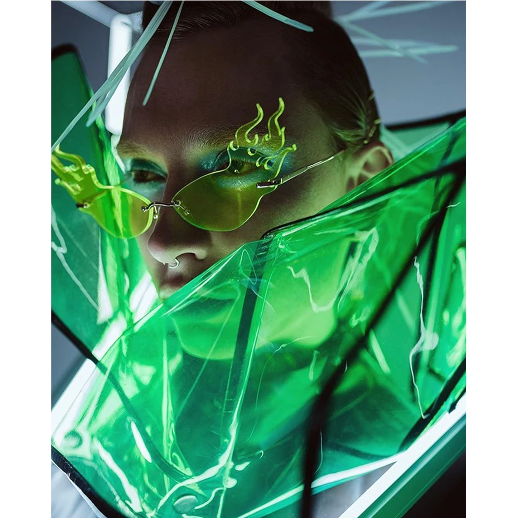 2019 Новая мода хип хоп солнцезащитные очки для женщин и мужчин без оправы с