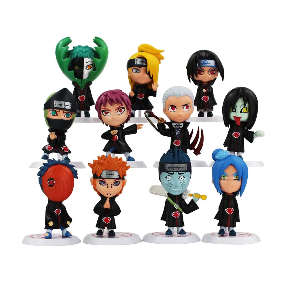 

6/10/11pcs Anime Figure Toy PVC Model Doll