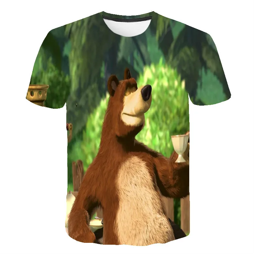 

Summer Children'S Clothing Martha 3D Printed T-Shirt Girls And Boys Soft And Comfortable O-Neck T-Shirt Fashion Children'S Wear