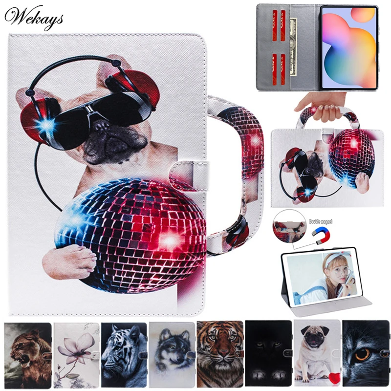 

Cover For Samsung Galaxy Tab S6 Lite 10.4 inch P610 P615 Cartoon Leather Portable Case For Samsung Tab S6 Lite P610 Cover Cases