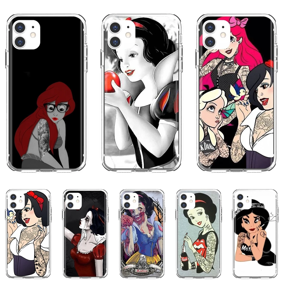 Чехлы для телефонов Tattoo Ariel Alice Белоснежка Xiaomi mi Redmi Note 3 4 4X 5 6 7 8 8t 9 9s 9t 10 pro