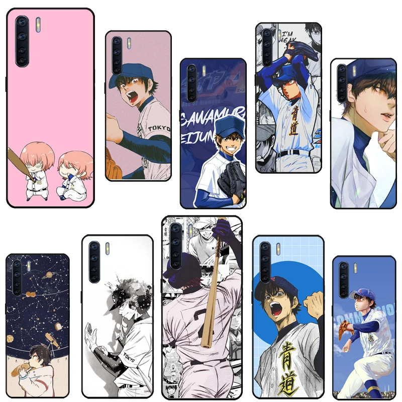 Чехол Sawamura Eijun Diamond no Ace для OPPO A96 A76 A16 A94 A74 A54 A77 A17 A16 A52 A72 A91 A93 A5 A9 A31 A53 A57s