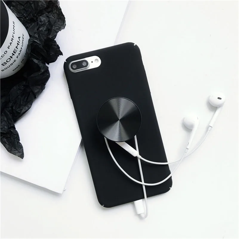 Socket Metal Solid Color Stand Круглый держатель для телефона легко крепится во время защиты
