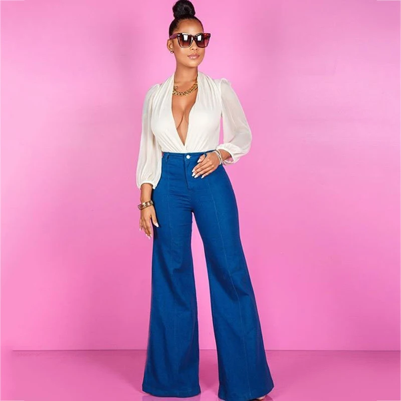 Voobuyla 2019 осенне зимние сексуальные женские повседневные джинсы джинсовые брюки с