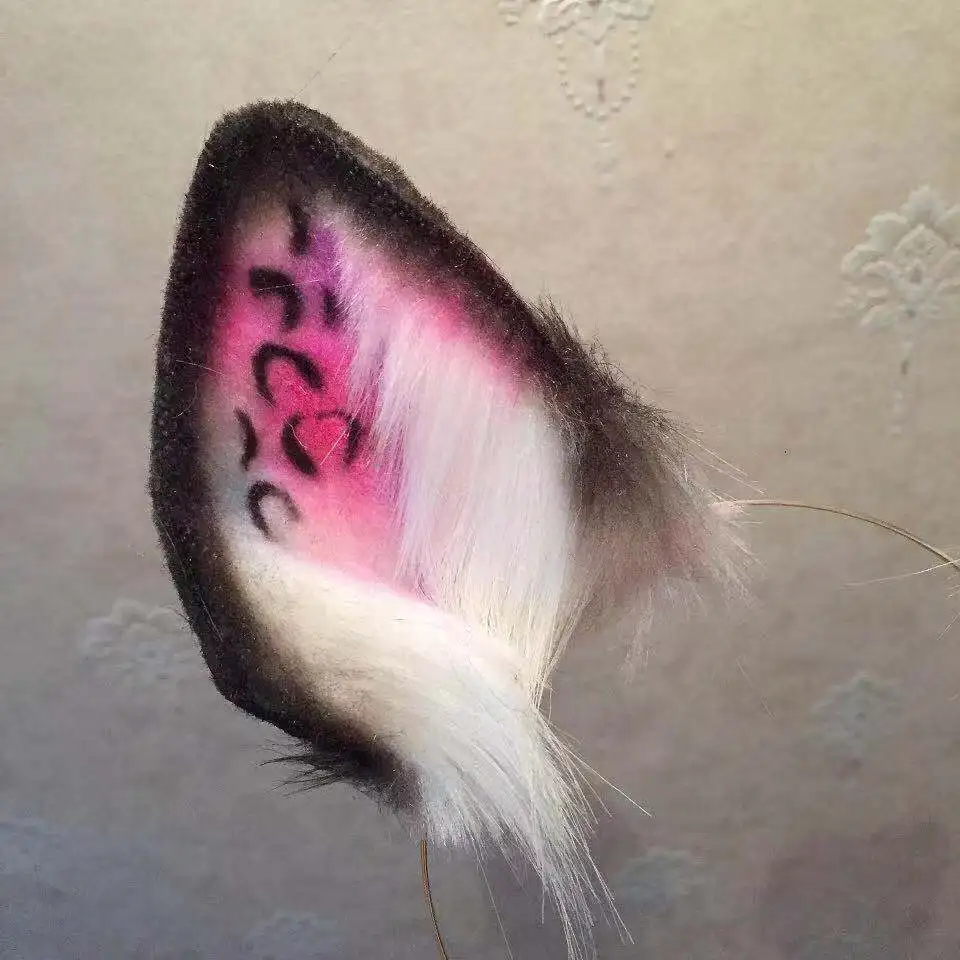 MMGG новые цветные леопардовые волки кошки лисы уха обруч для волос Необычные