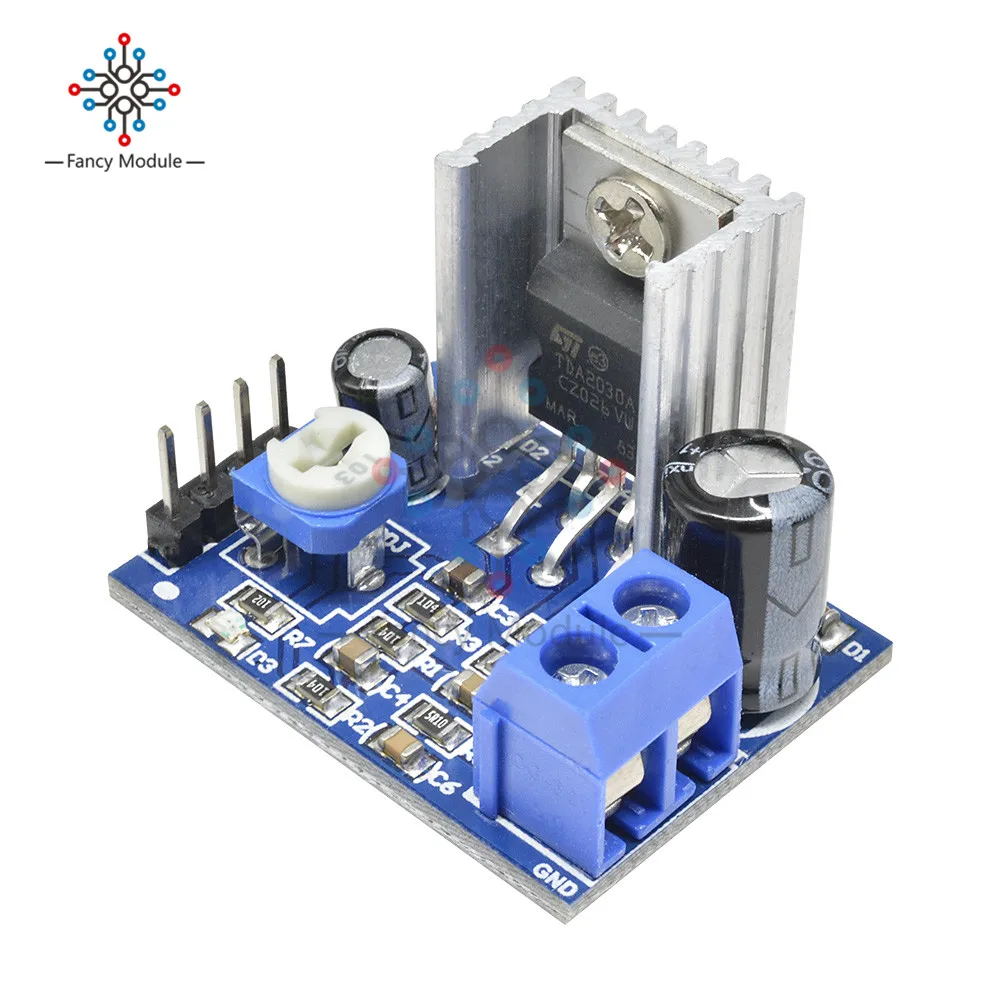 Модуль питания TDA2030 Плата усилителя звука 6 12 В одиночный 18 Вт|supply board|supply power |