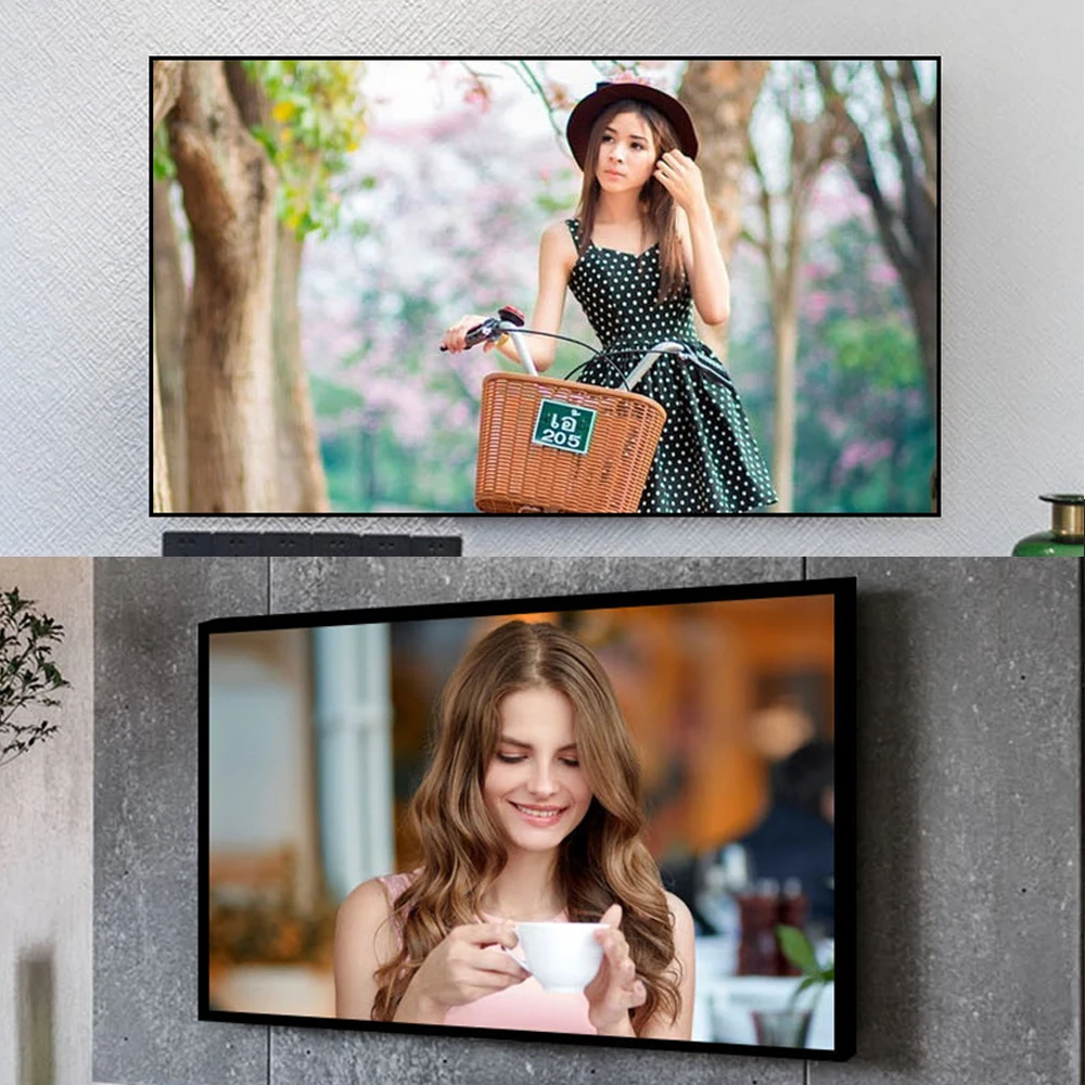 84 дюймов 16:9 белый мягкий ультра-узкие неподвижной рамы проекции Экран 4K/8K HD 3D