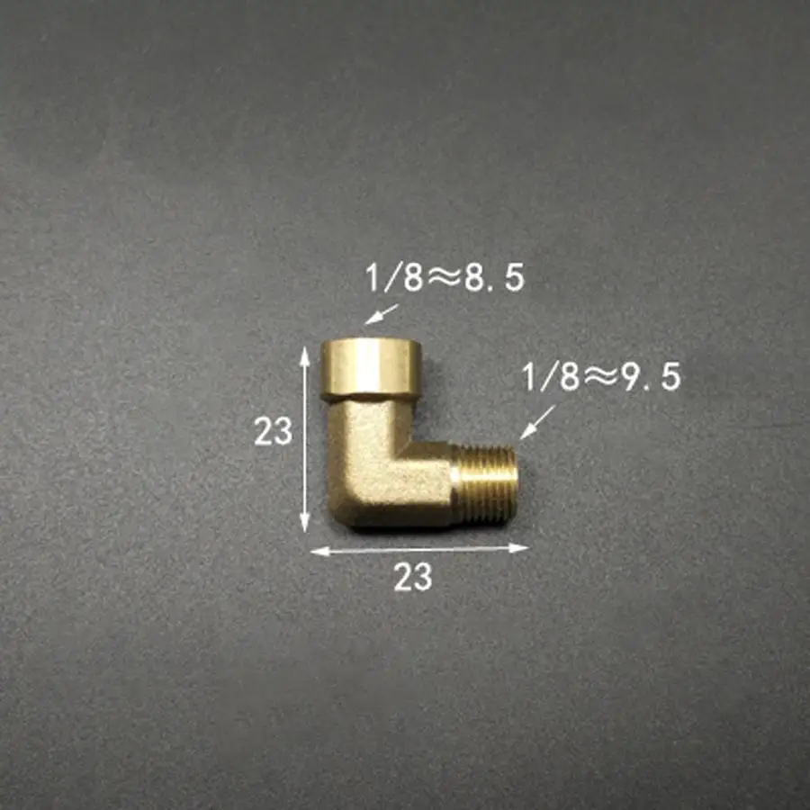 

Brass 90 Degree Elbow DN6 1/8" BSP Female to Male Pipe Fitting Adapter Coupling Connector