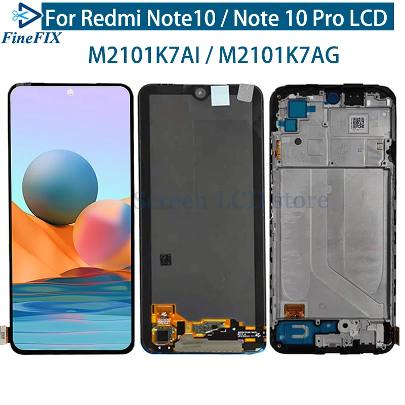 Оригинальный ЖК дисплей для Xiaomi Redmi Note 10 Pro с сенсорным экраном дигитайзер Note10