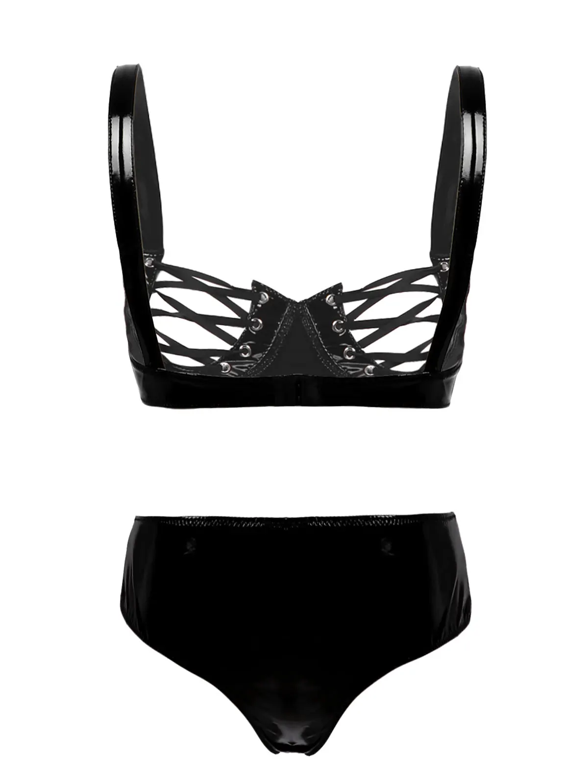 Женский сексуальный женский эротический комплект с бюстгальтером топ на