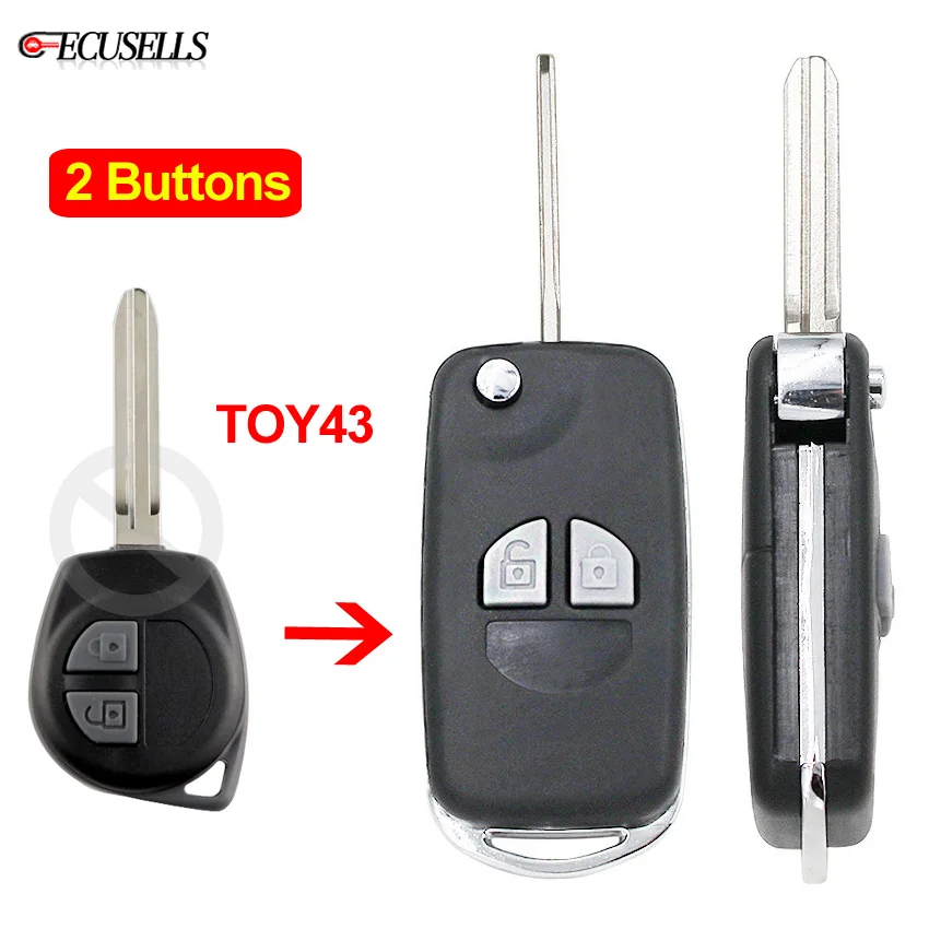Чехол для пульта дистанционного управления SZ11R / TOY43 HU133R HU87R 2 кнопки | Автомобили и