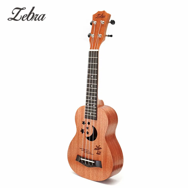 Zebra 2" Sapele звездный узор Гавайские гитары укулеле 4 нейлоновые струны Гавайские мини-гитары Уке гриф розовое дерево Ukelele Музыкальные инструменты