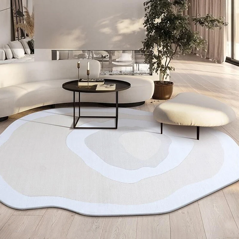 

Irregular Oval Carpet Rug For Modern Living Room Nordic Bedroom Carpet Kid Room Geometric Floor Rugs Decor Play Mat Cloakroom