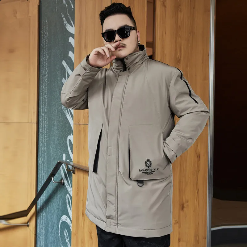 Осенняя куртка Мужская одежда свободная большие размеры 5XL 6XL 8XL 9XL 10XL пальто