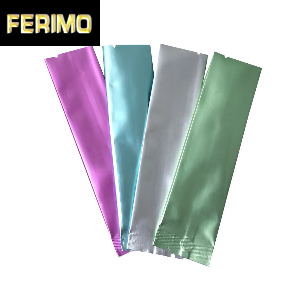 2000 шт оптом длинный 3x12 см Открытый Топ Алюминиевая Фольга упаковочная сумка